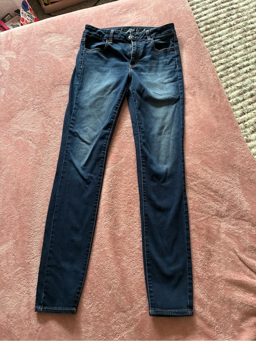 Aerie Women's Dark Blue Skinny Jeans